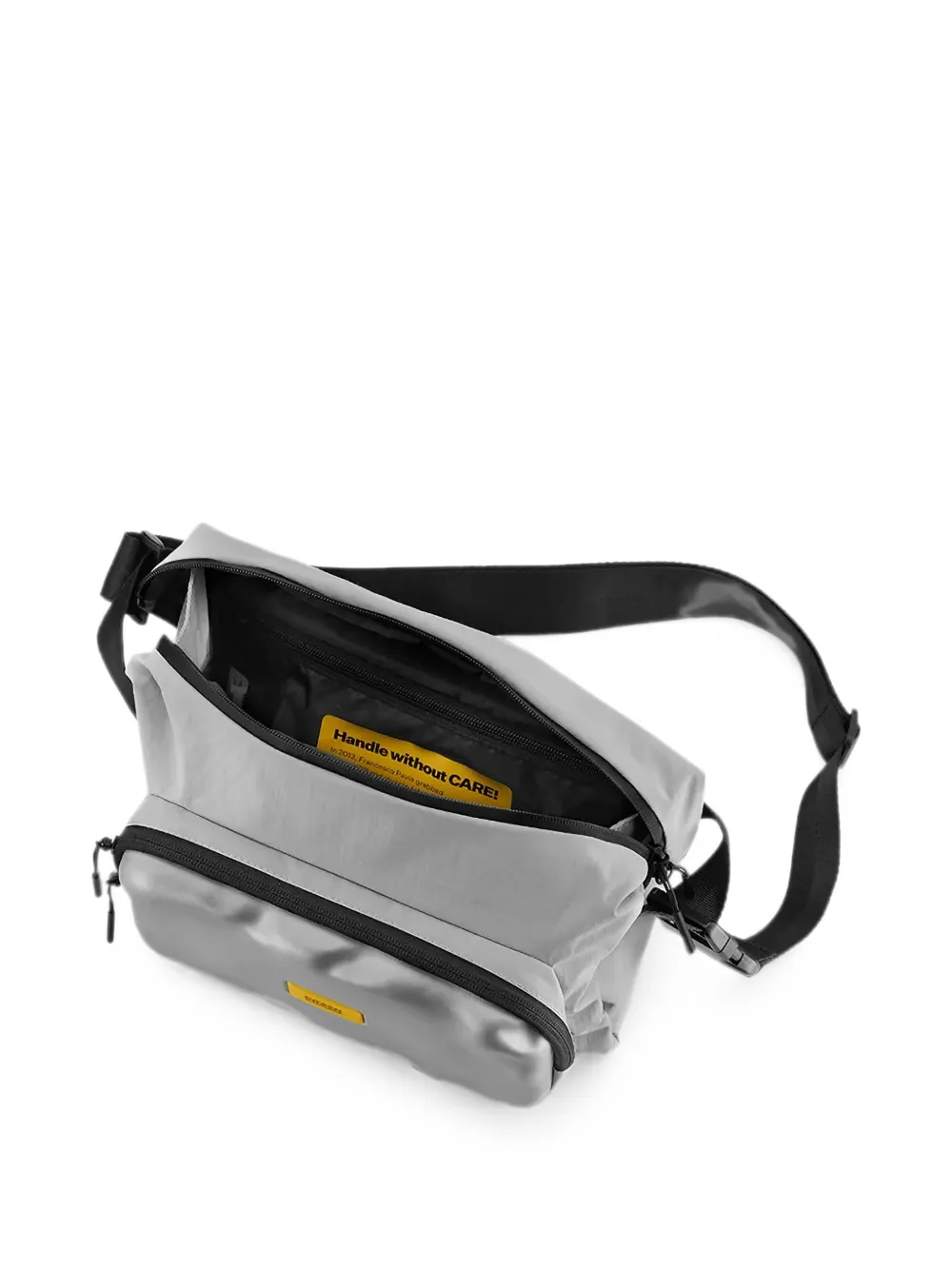 Crash Baggage Soft Dented-effect Belt Bag In Silver