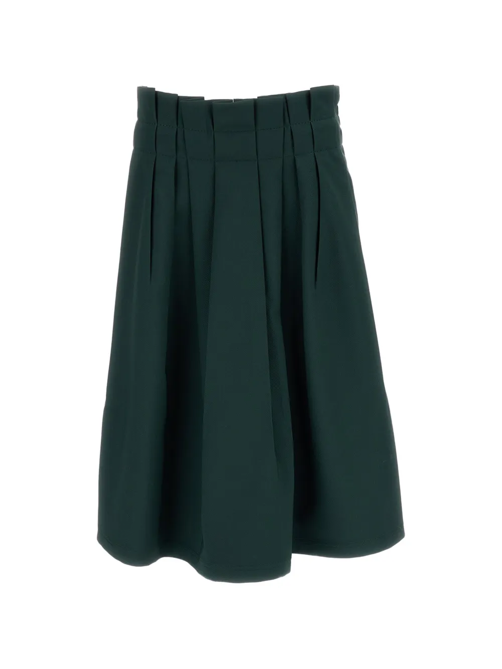Marni pleated A-line midi skirt - Grün