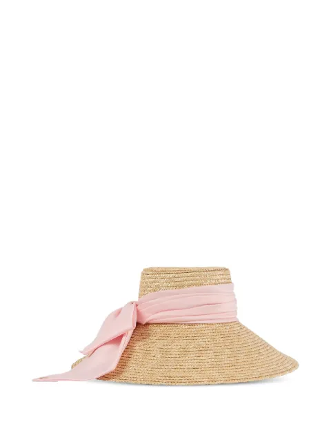 Eugenia Kim Mirabel bow-detail straw hat