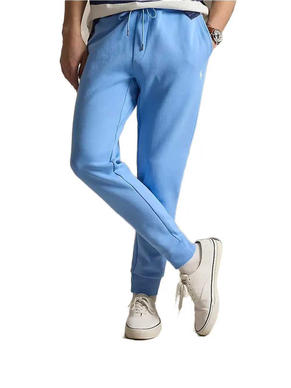 Polo Ralph Lauren logo-embroidered drawstring track pants - Blu