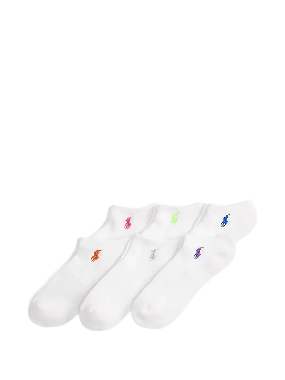 Ralph Lauren Collection logo-embroidered socks (set of six) - Bianco