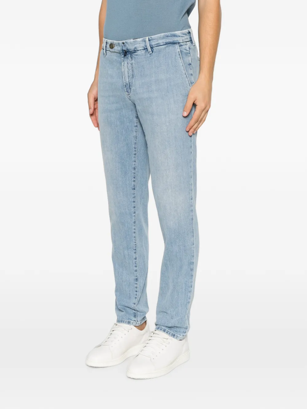 Incotex Jeans met vervaagd effect Blauw