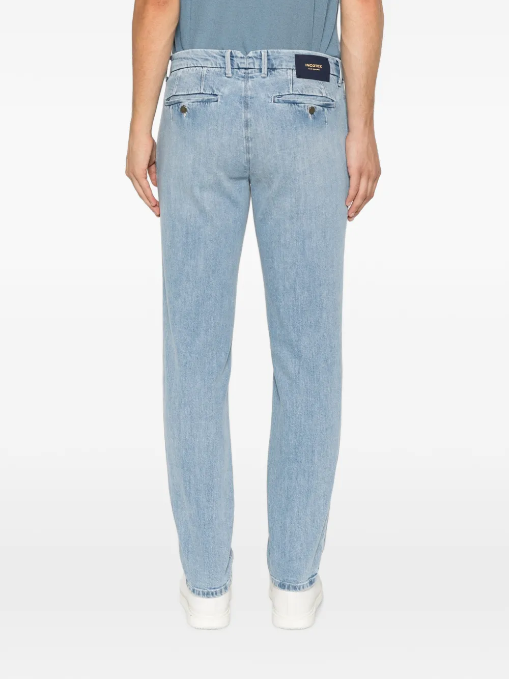 Incotex Jeans met vervaagd effect Blauw