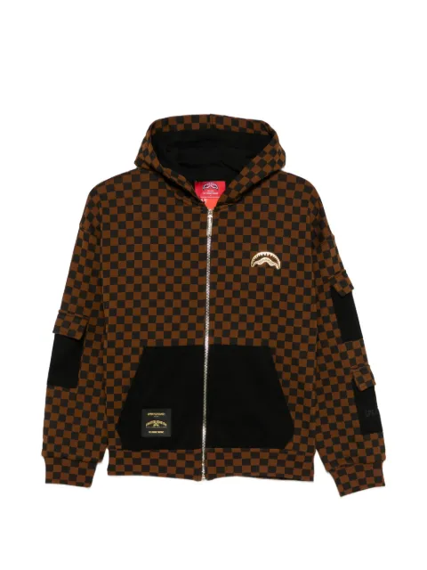 Sprayground check-pattern hoodie