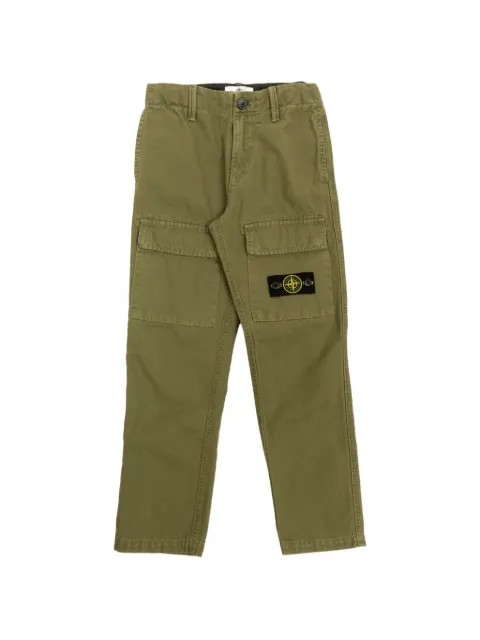Stone Island Junior pantalon cargo à écusson Compass