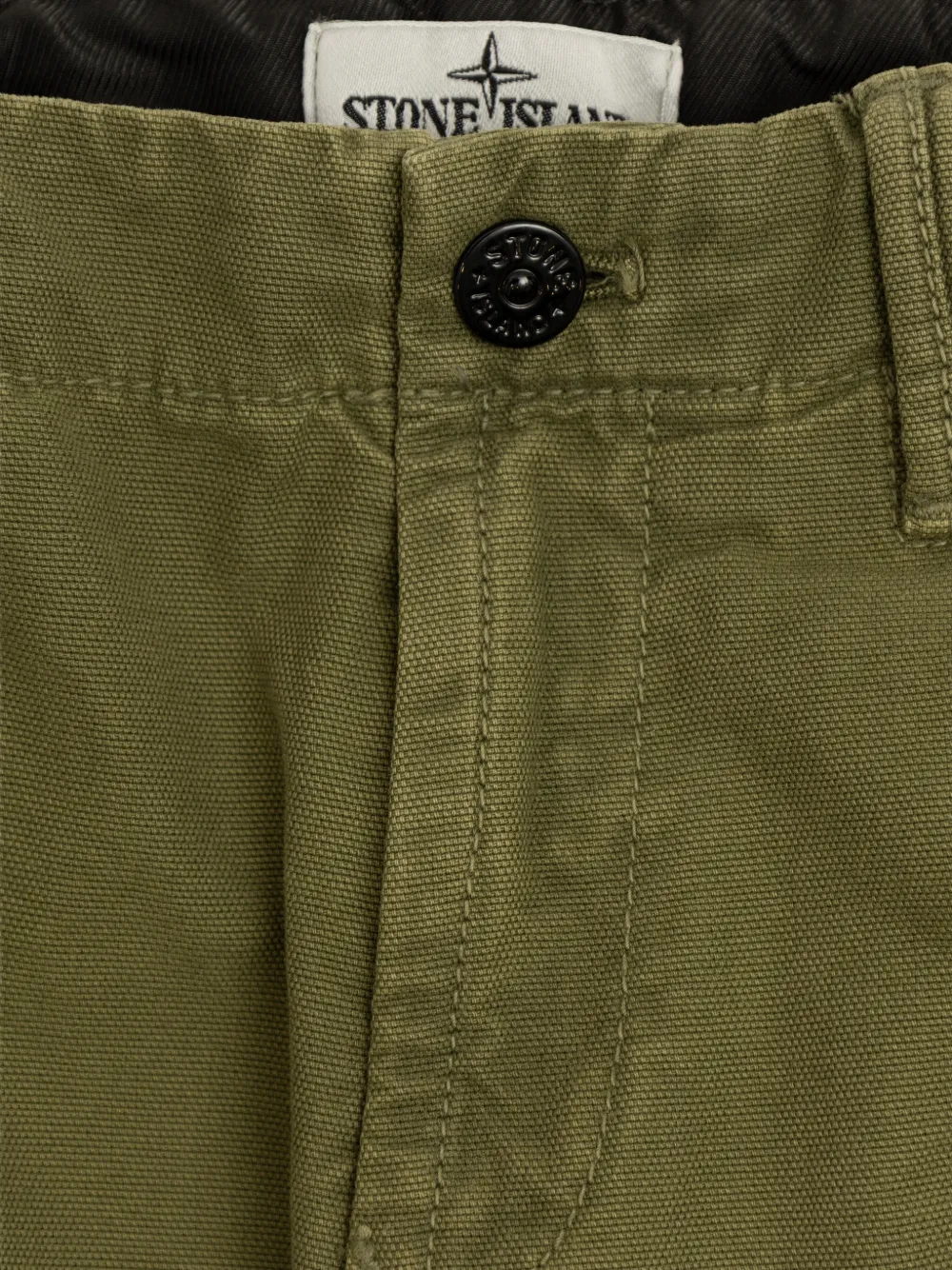 Stone Island Junior Cargo broek met Compass-logopatch Groen