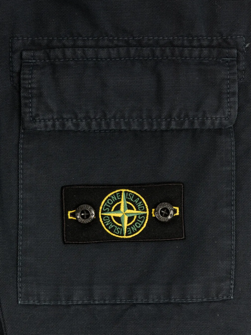 Stone Island Junior Broek met logopatch Blauw