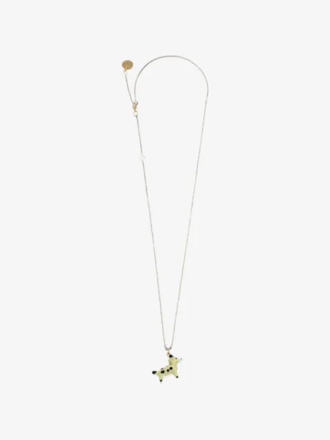 Marni dog-pendant necklace