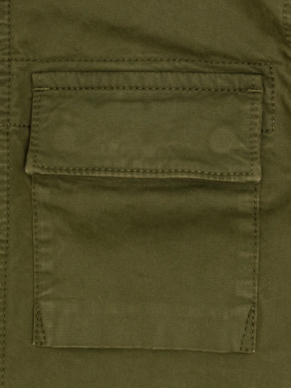Stone Island Junior Jack met logo-patch en borstzak Groen