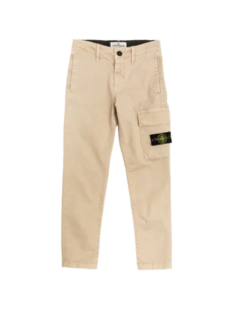 Stone Island Junior logo-patch cargo pants