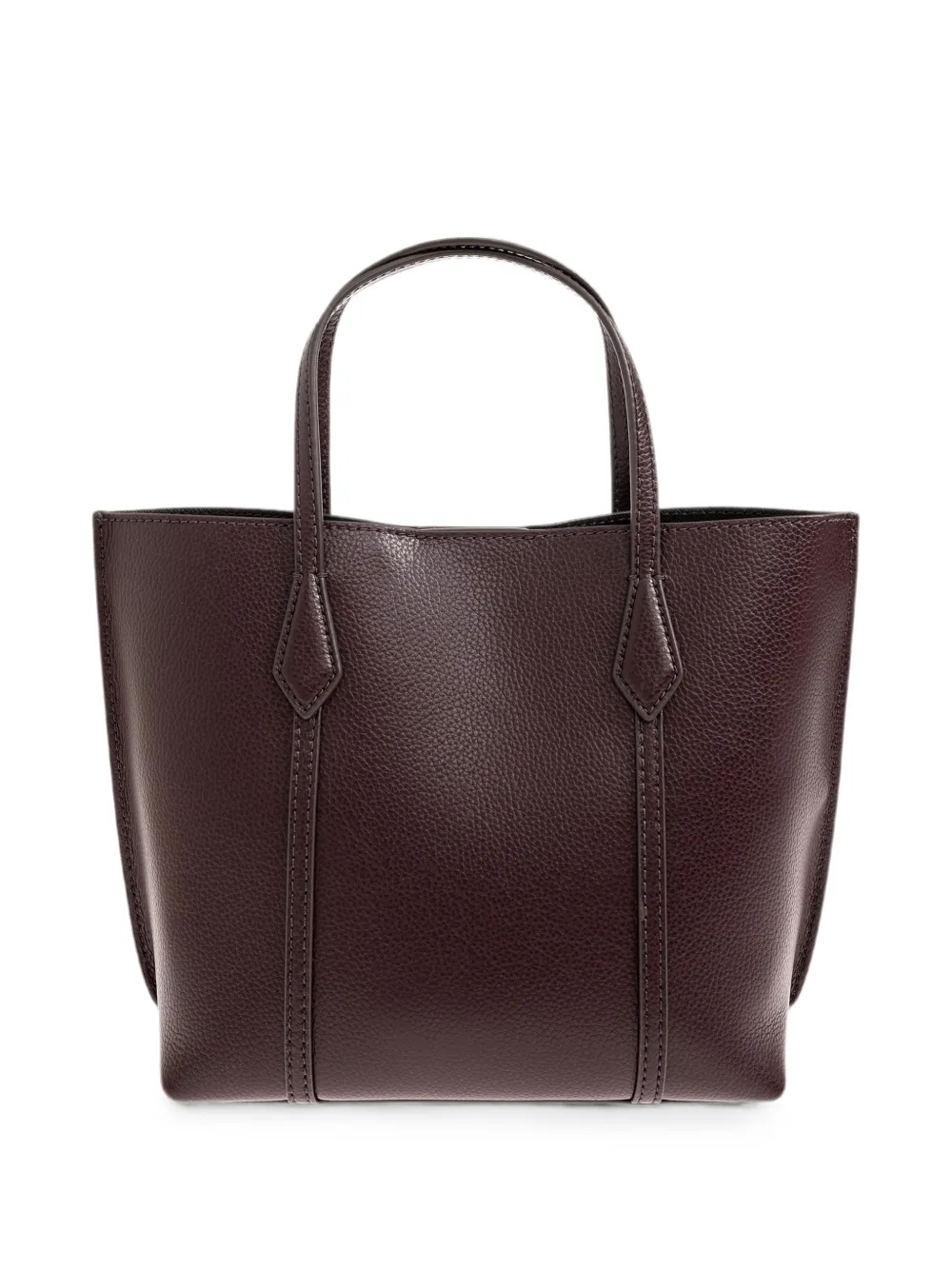 Tory Burch Kleine Perry leren shopper met textuur Bruin