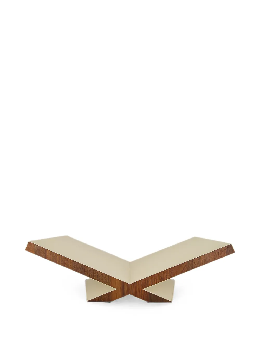 Assouline Gekörnter Culture Buchständer aus Leder - Nude