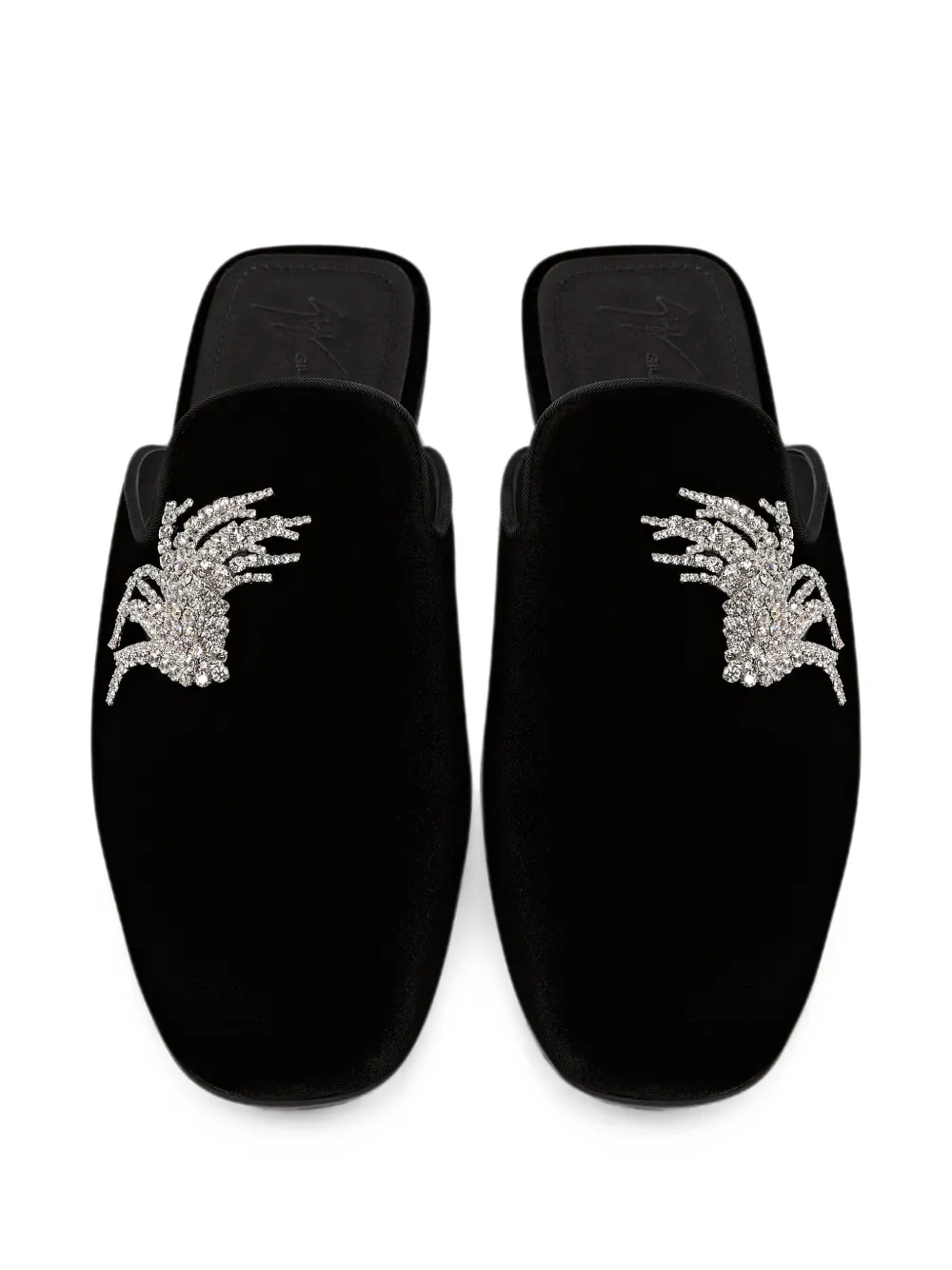 Giuseppe Zanotti Moritz slippers Zwart