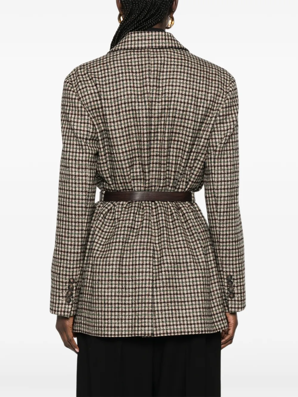 Brunello Cucinelli Geruite blazer Beige