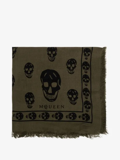 Alexander McQueen skull-print scarf