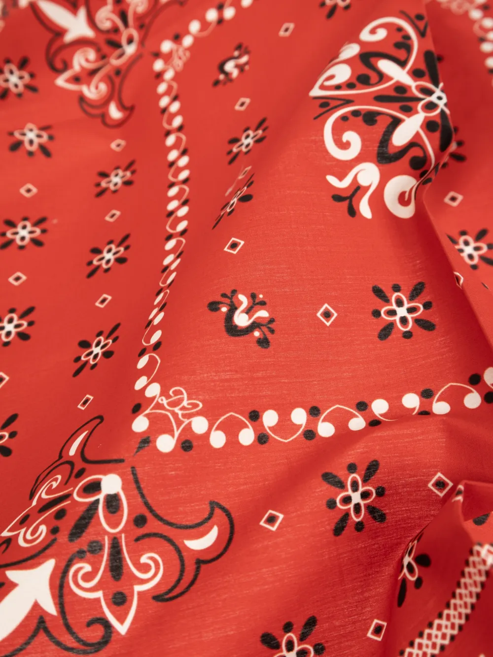 DSQUARED2 Katoenen bandana met paisley-print Rood