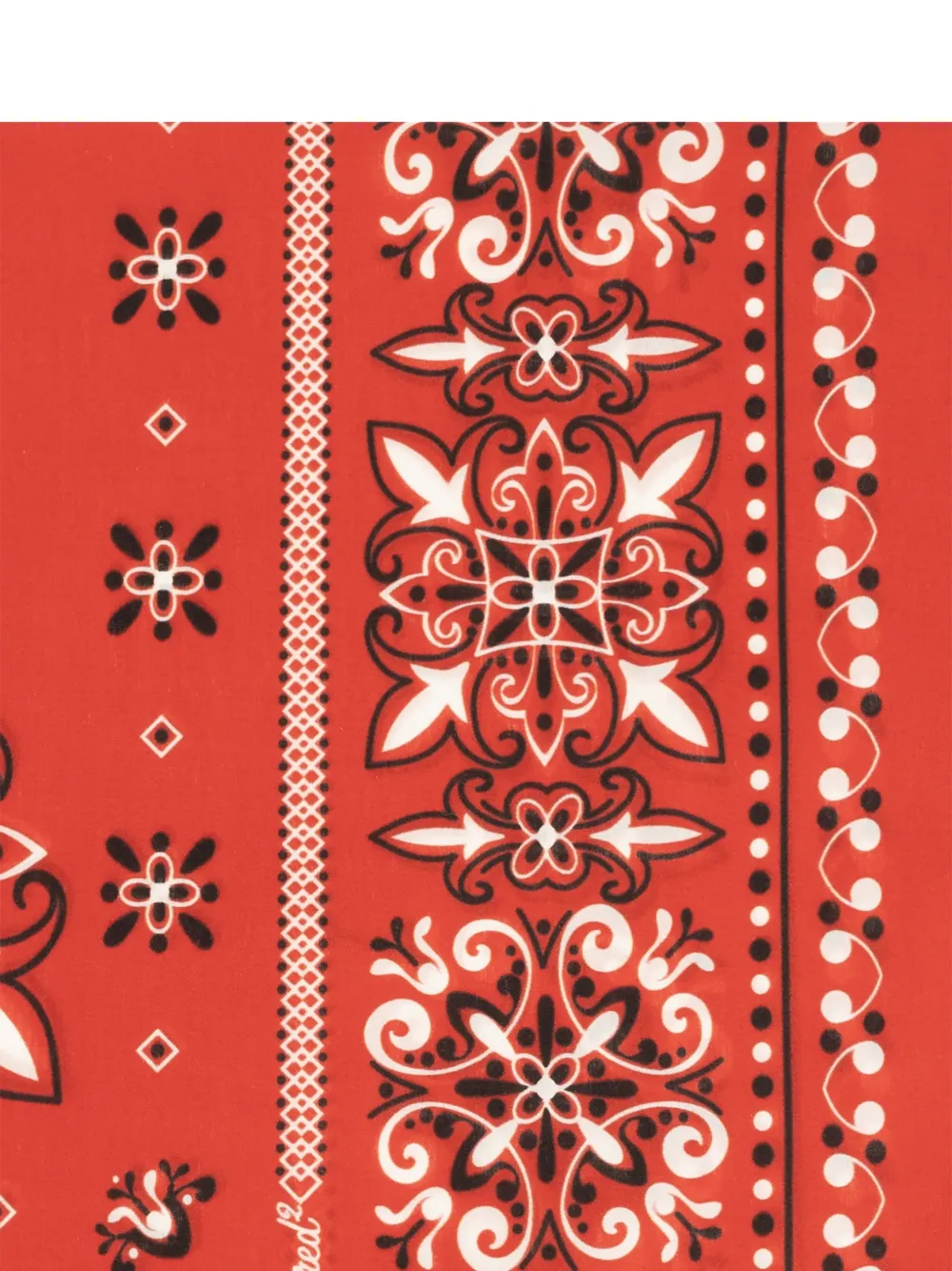 DSQUARED2 Katoenen bandana met paisley-print Rood
