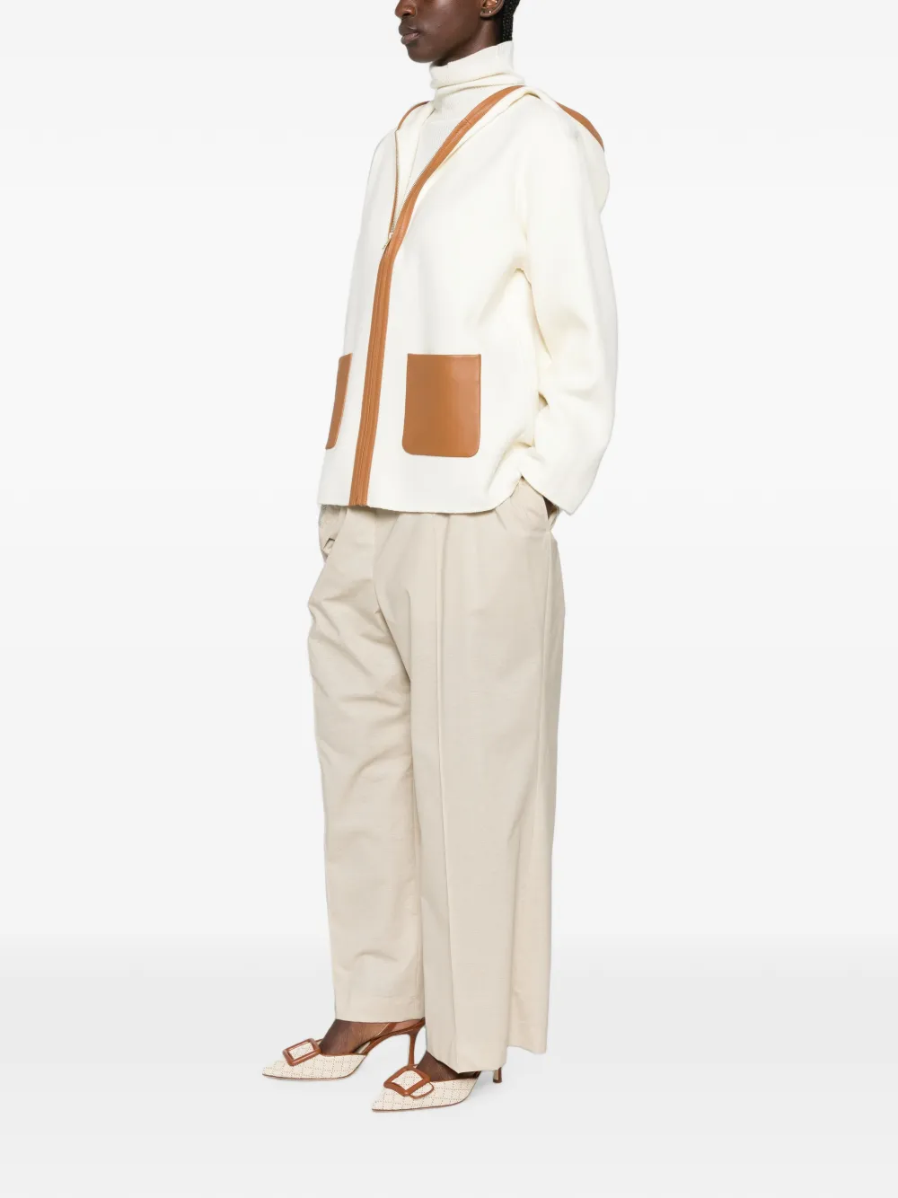 Max Mara Jack met capuchon Beige