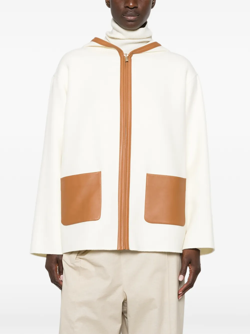 Max Mara Jack met capuchon Beige