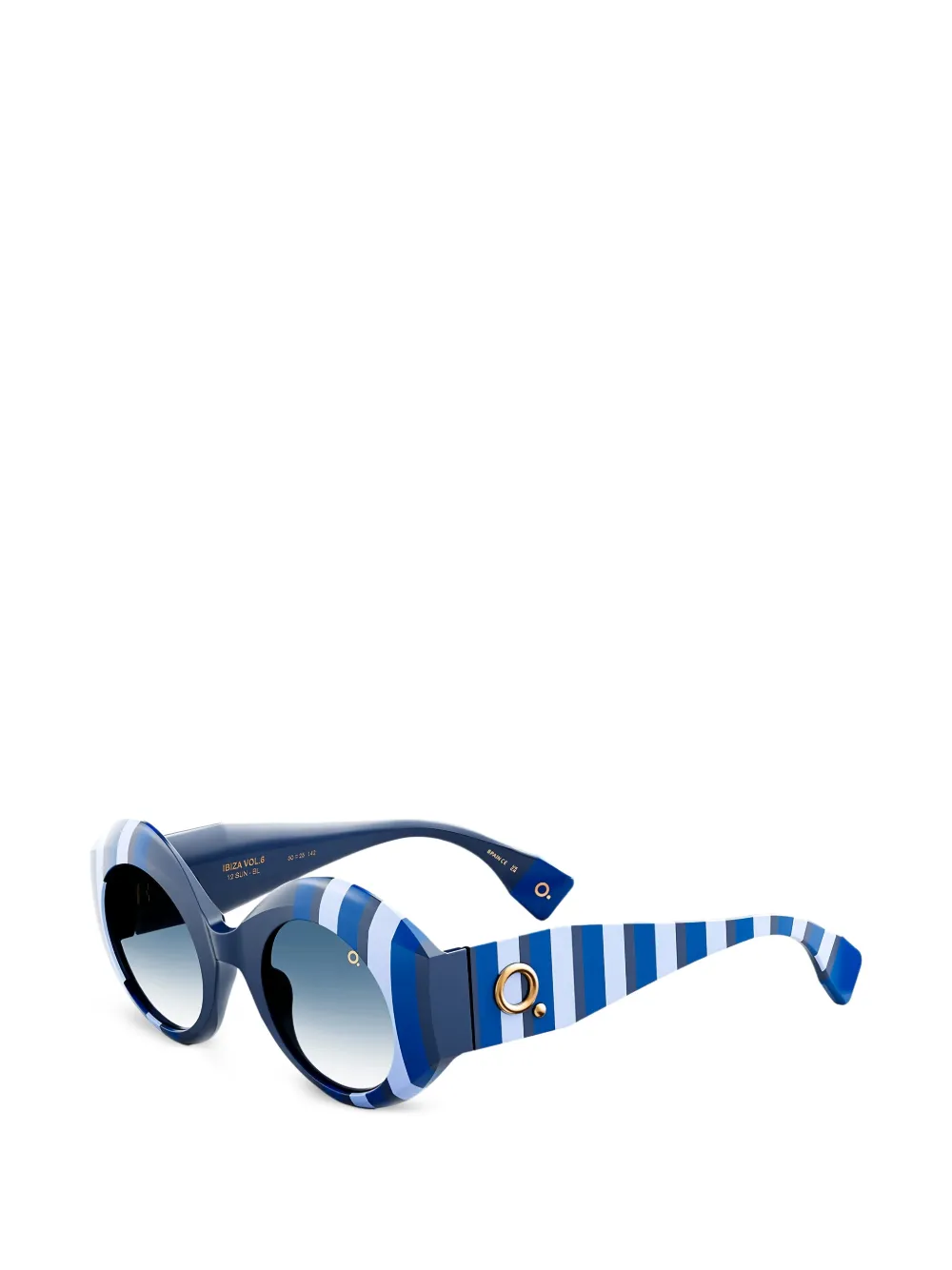 Etnia Barcelona Ibiza 12 gestreepte zonnebril Blauw
