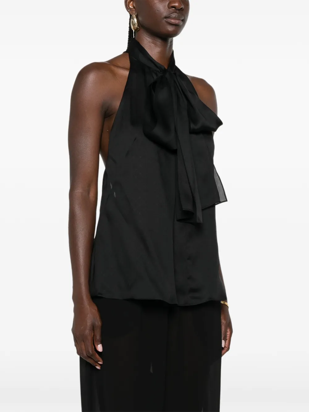 TOM FORD Haltertop met patroon Zwart