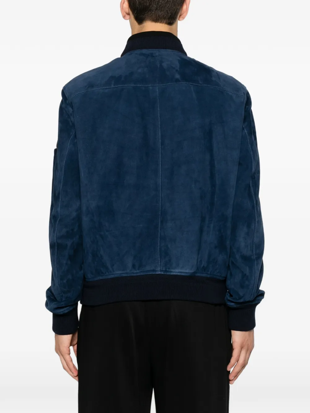 TOM FORD Leren jack Blauw