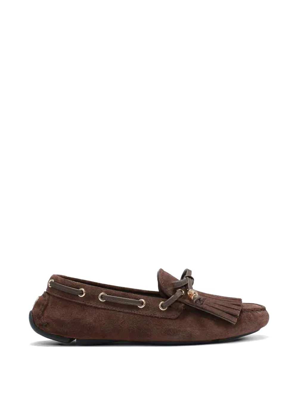 Jimmy Choo Manon loafers met franje Bruin