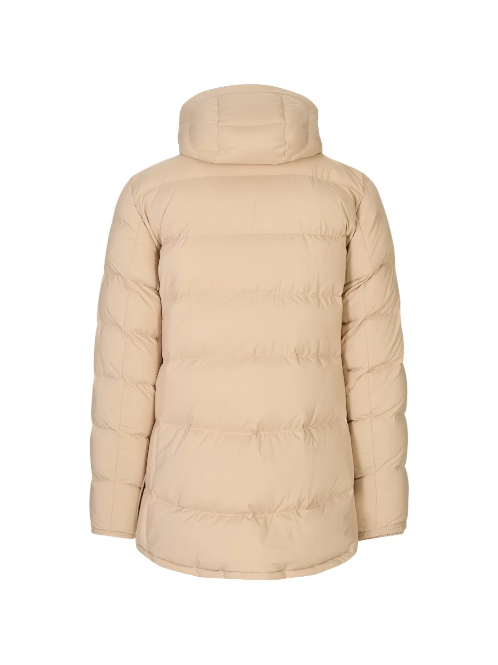 Kiton Gewatteerd jack met capuchon Beige