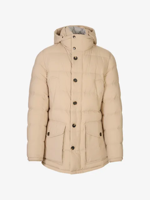 Kiton veste matelassée à capuche