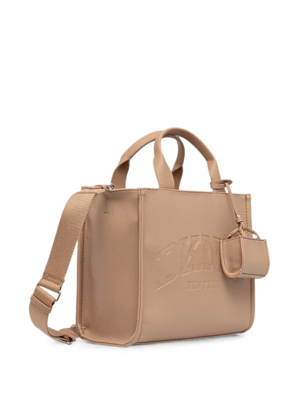 DKNY Shopper met logo-reliëf Beige