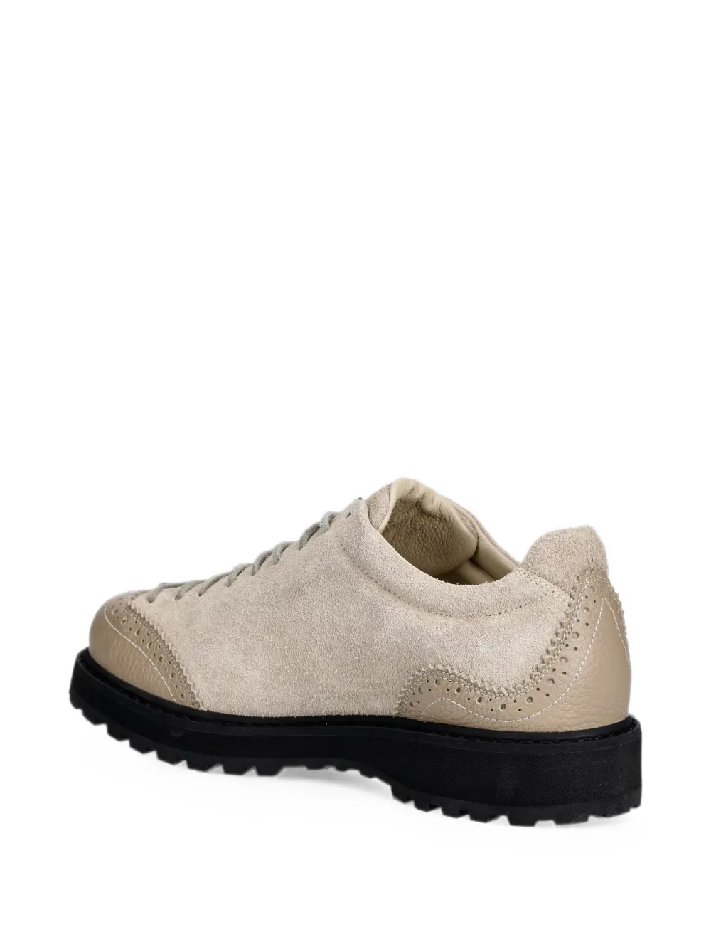 Diemme brogue-detail panelled lace-up derby shoes Beige