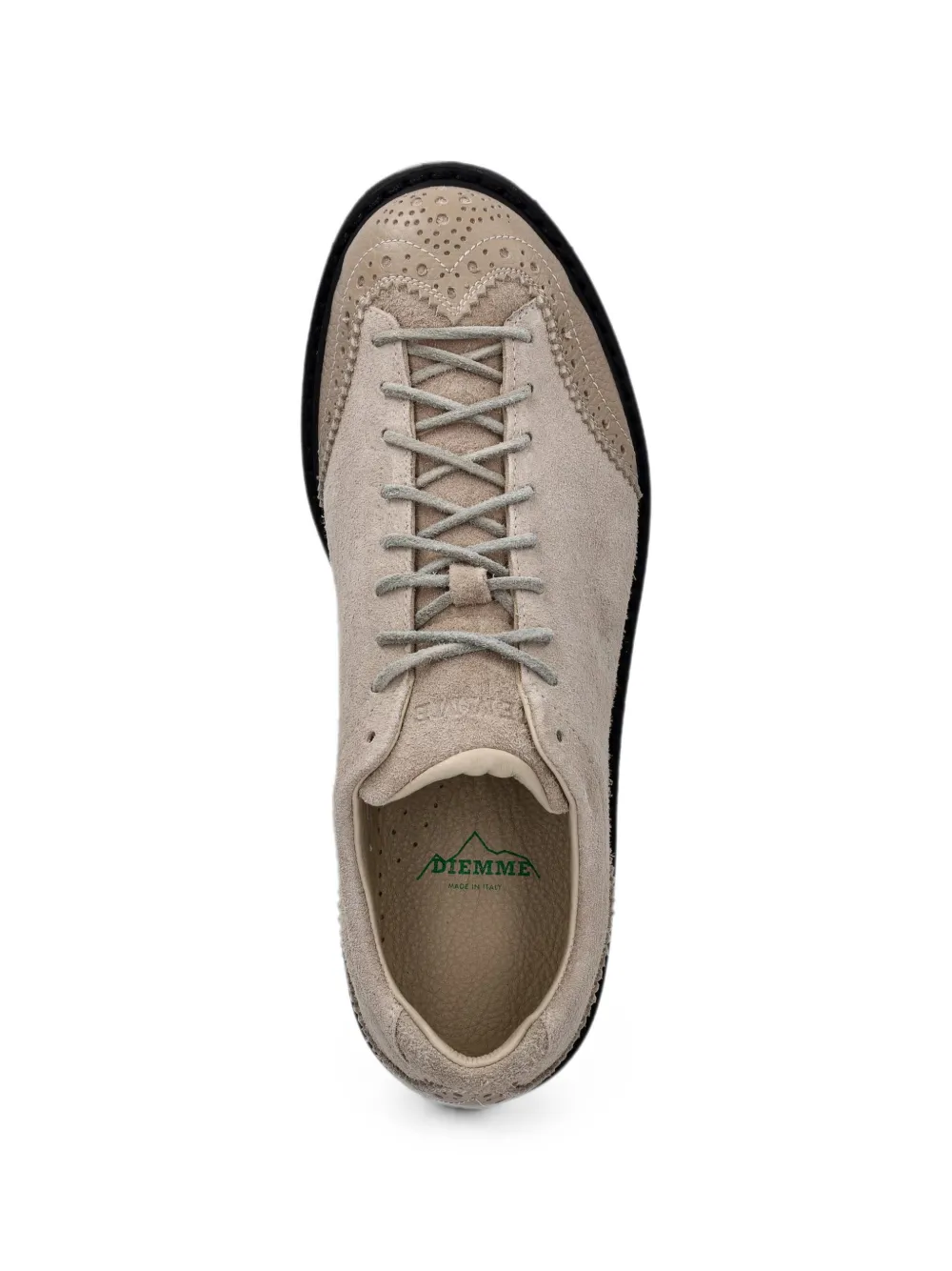 Diemme brogue-detail panelled lace-up derby shoes Beige