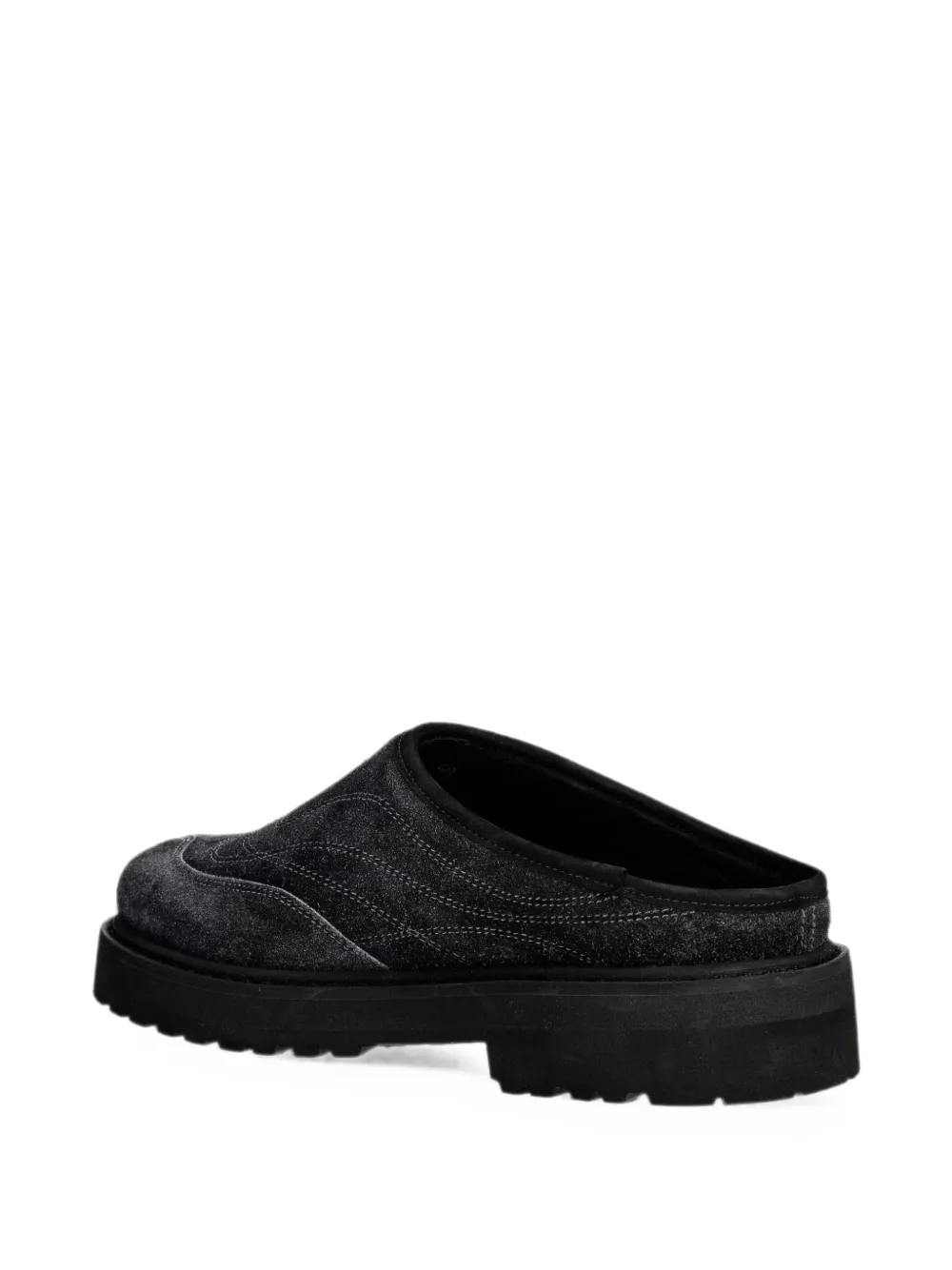 Diemme contrast-stitch slip-on mules Grijs