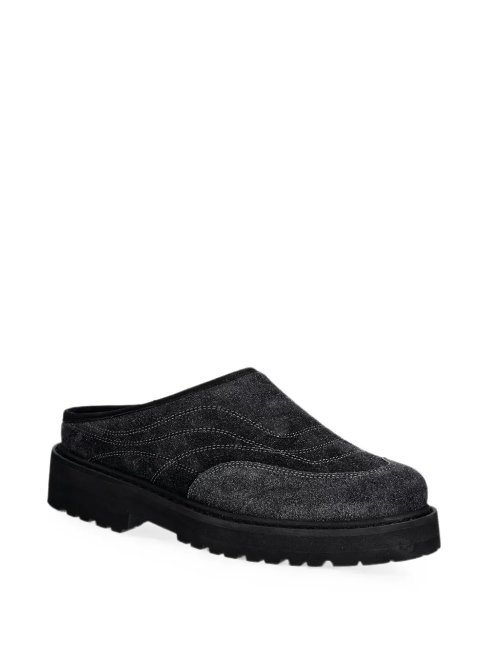 Diemme contrast-stitch slip-on mules Grijs
