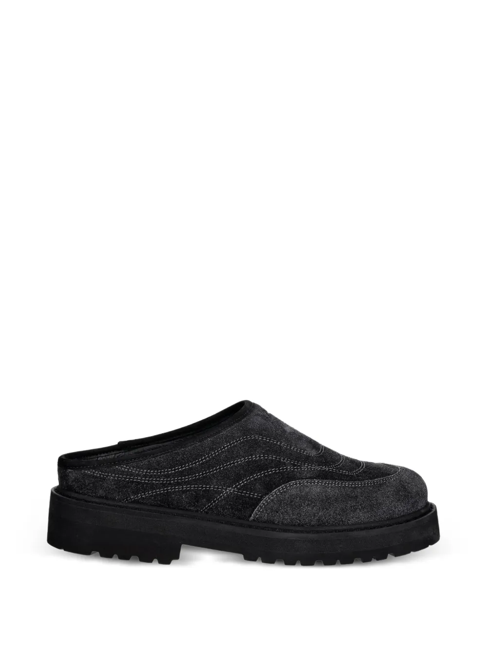 Diemme contrast-stitch slip-on mules Grijs