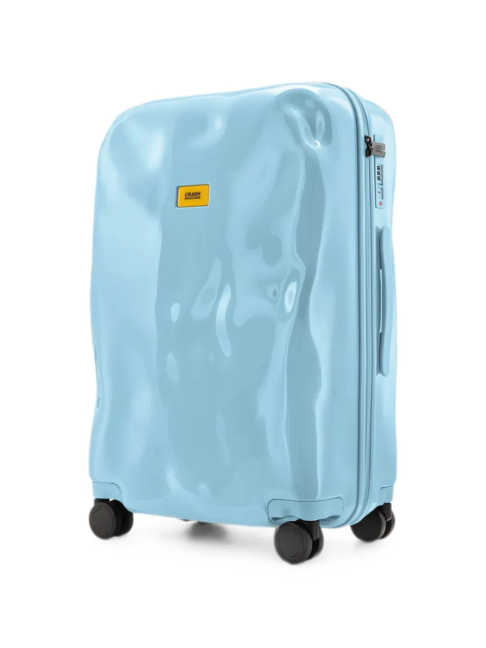Crash Baggage Medium Icon Dented-effect Suitcase In Blue