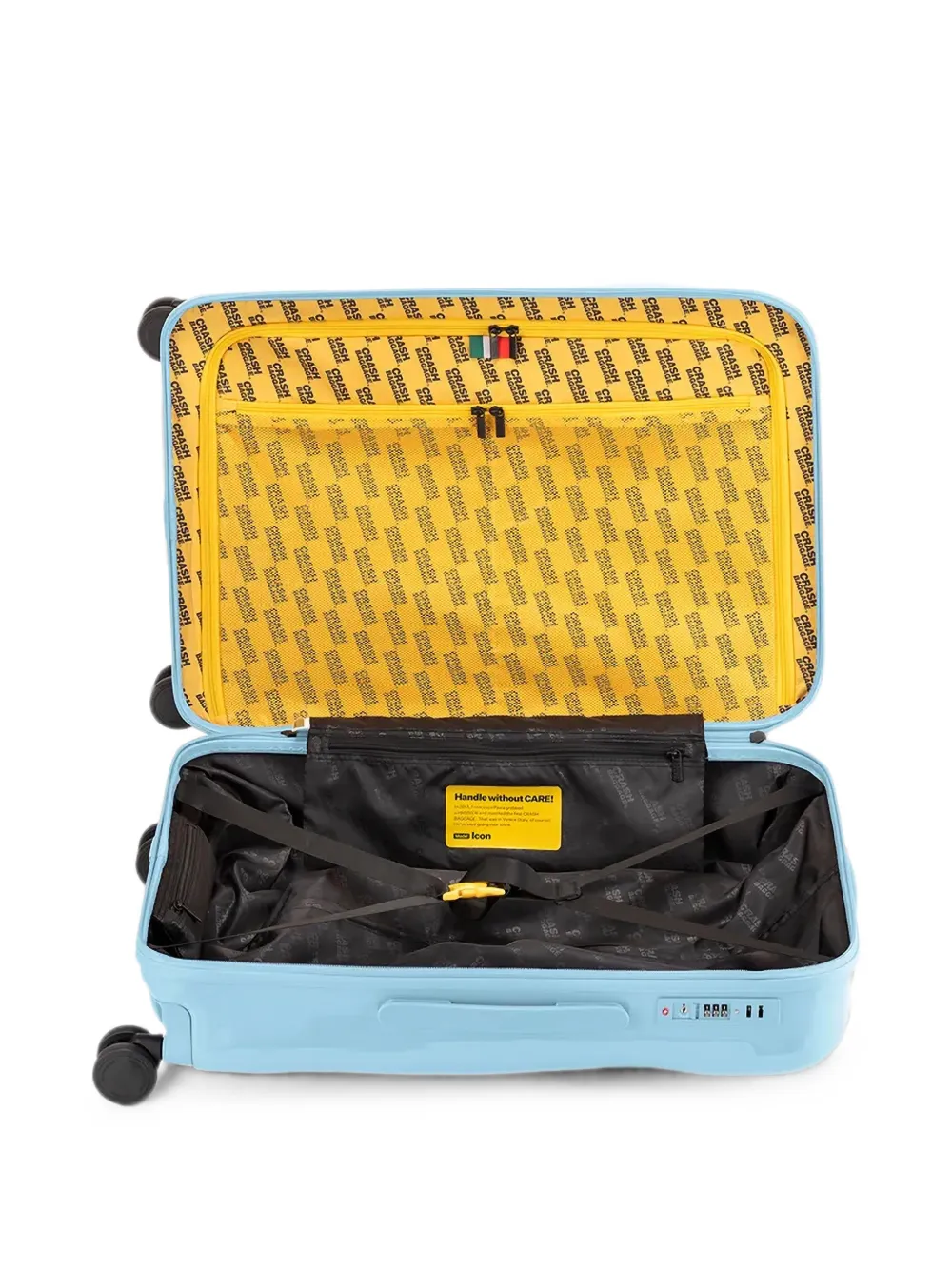 Crash Baggage Medium Icon Dented-effect Suitcase In Blue