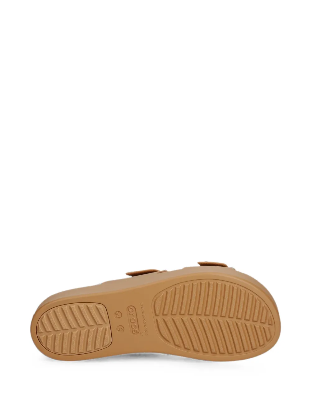 Crocs Brooklyn platform slides Beige