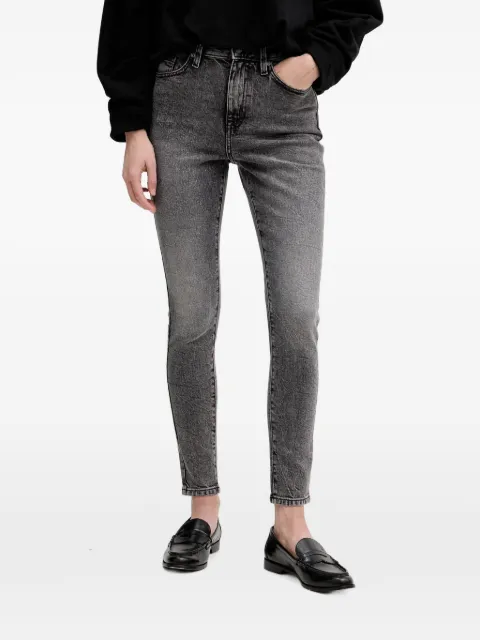 DKNY acid-wash skinny-cut jeans