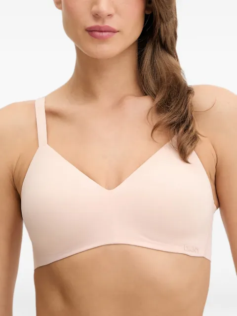 DKNY logo-embossed seamless bra
