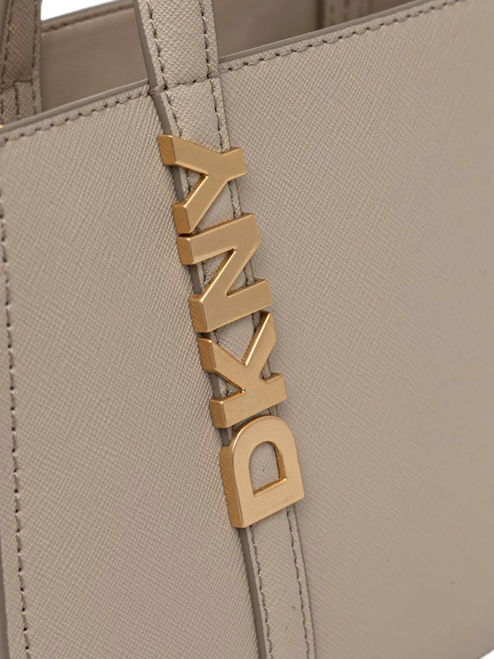 DKNY Kleine Avril shopper met logoplakkaat Beige