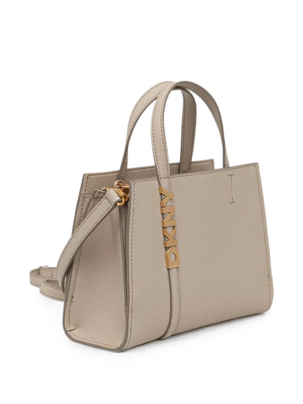 DKNY Kleine Avril shopper met logoplakkaat Beige