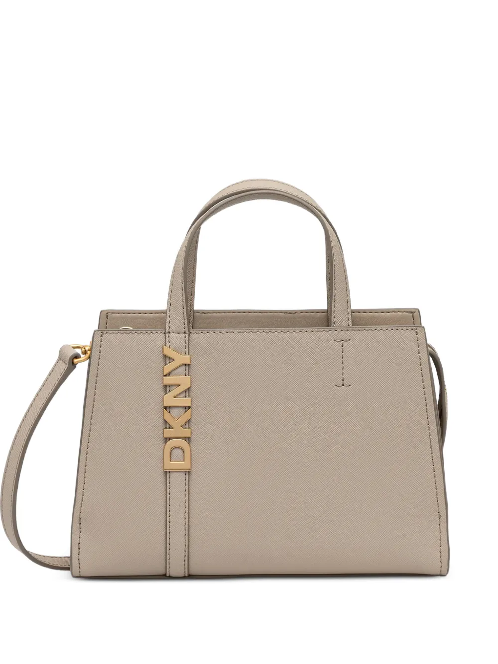 DKNY small Avril logo-plaque tote bag - Toni neutri