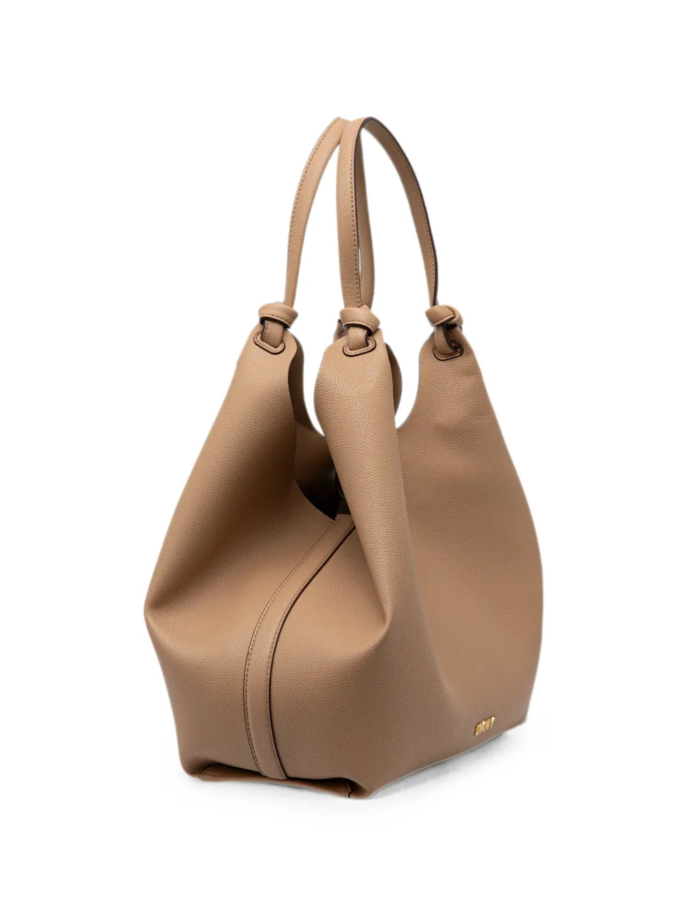 DKNY Extra grote Paula bewerkte shopper met logoplakkaat Beige