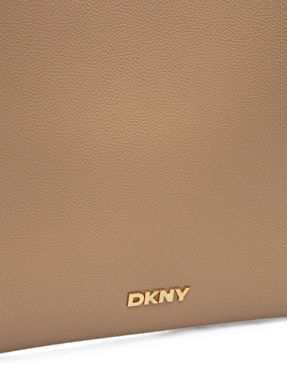 DKNY Extra grote Paula bewerkte shopper met logoplakkaat Beige