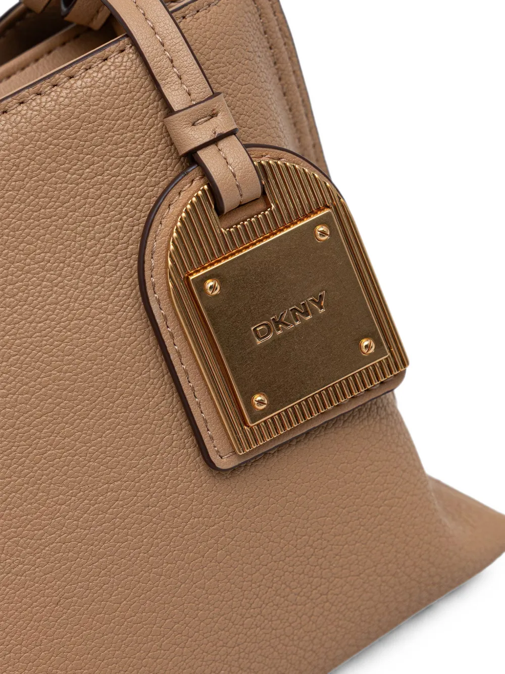 DKNY Alya crossbodytas met logoplakkaat Bruin