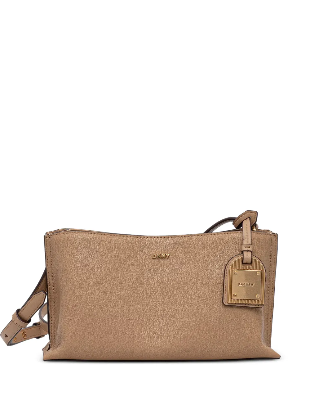 DKNY Alya logo-plaque crossbody bag - Marrone