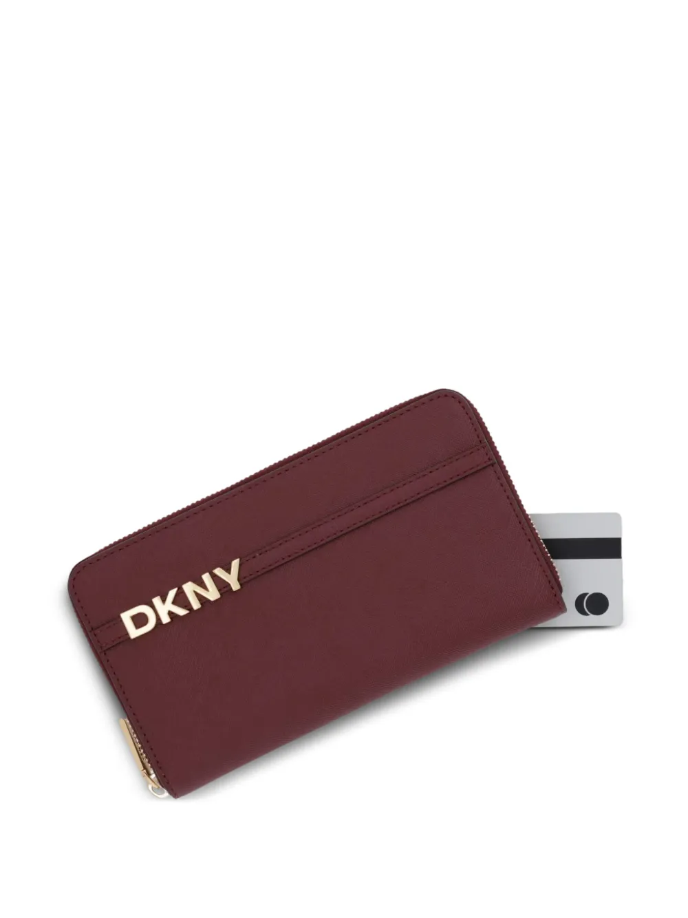 DKNY Avril portemonnee met rits Rood