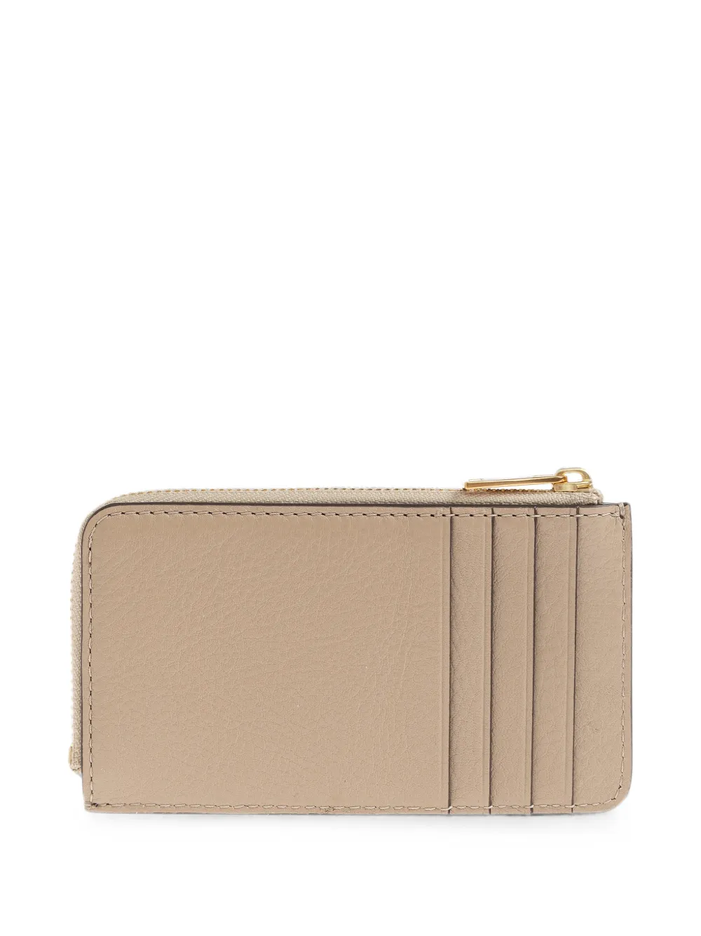 Tory Burch Gewatteerde leren pasjeshouder Beige