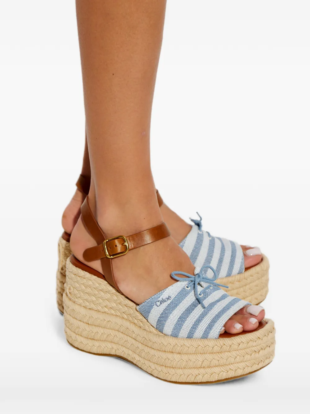 Chloé Isla platform sandals Bruin